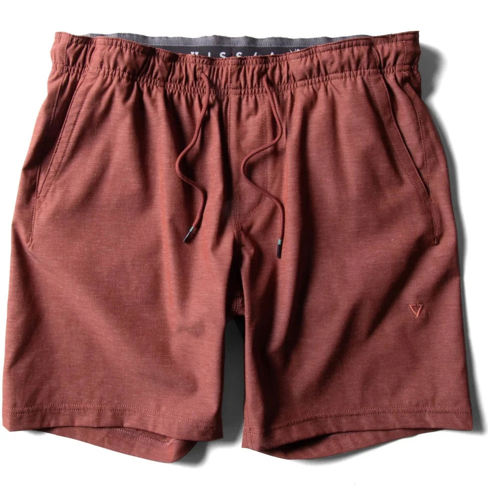 surfboards for pro-level maneuvers-Vissla Hemp No See Em's ECO Elastic Shorts  18.5" - Barn Red