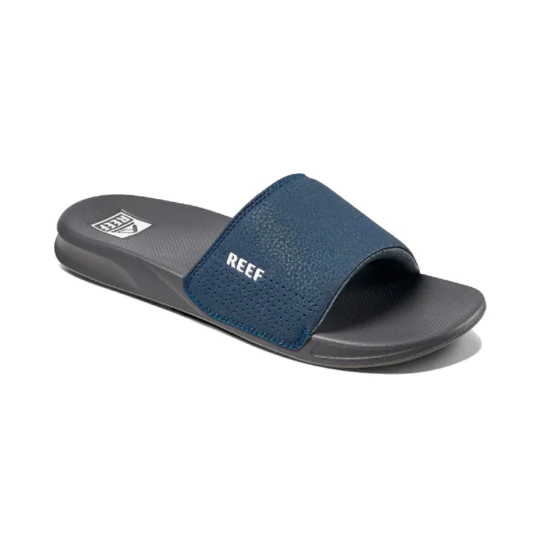 surfboards for smooth carving-Reef One Slide Men's Sandals - Navy