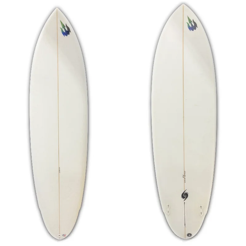 surfboards with good foot positioning for control-Used 6'6" WBZ Funboard (Clear)