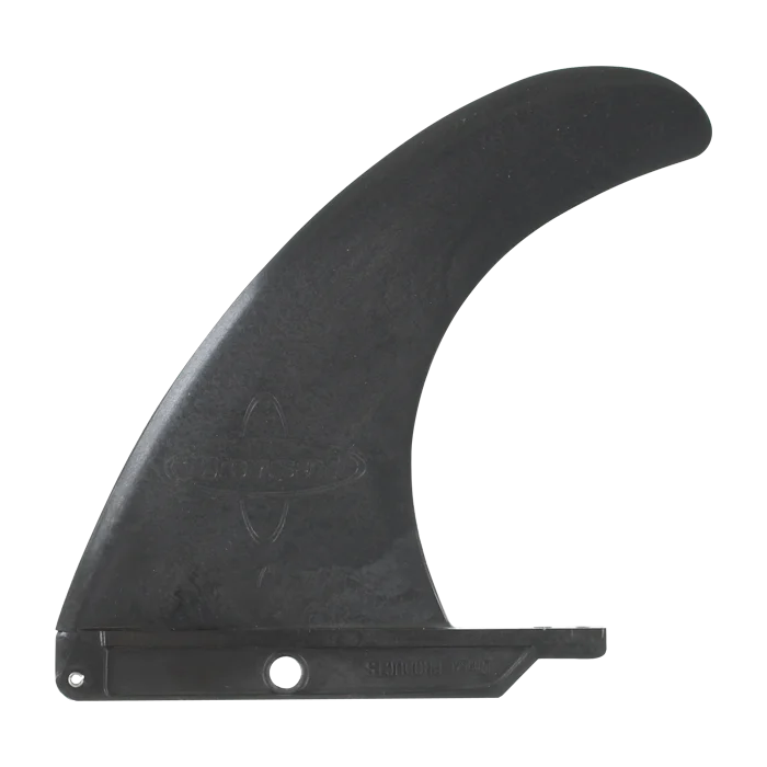 lightweight surfboards for easy handling-Dorsal Longboard Signature Series Fin 7" Black Surfboard FIN