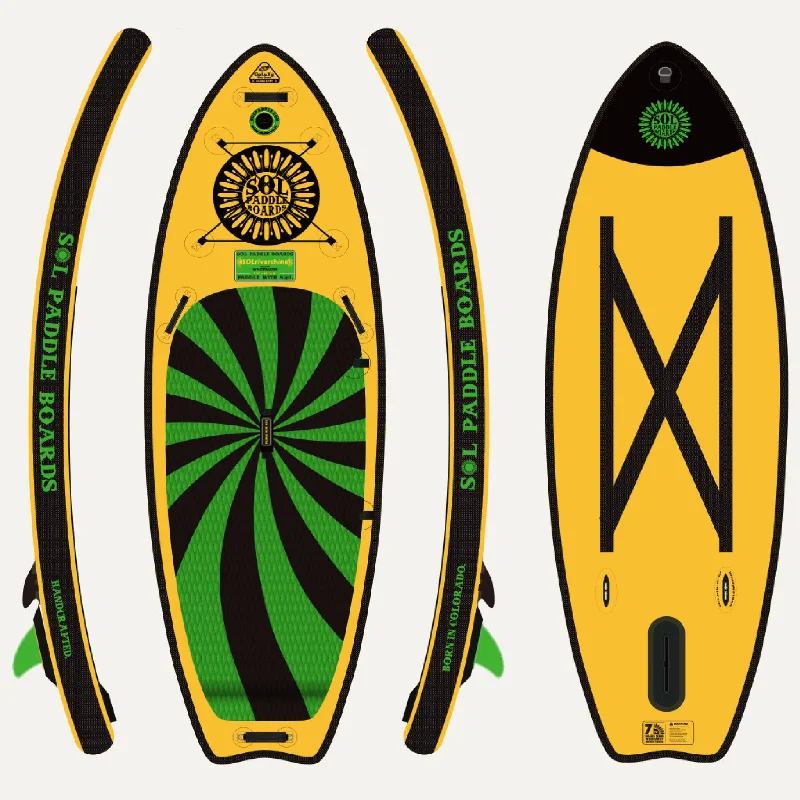 longboard surfboards for cruising-Carbon GalaXy SOLrivershine Inflatable Paddle Board