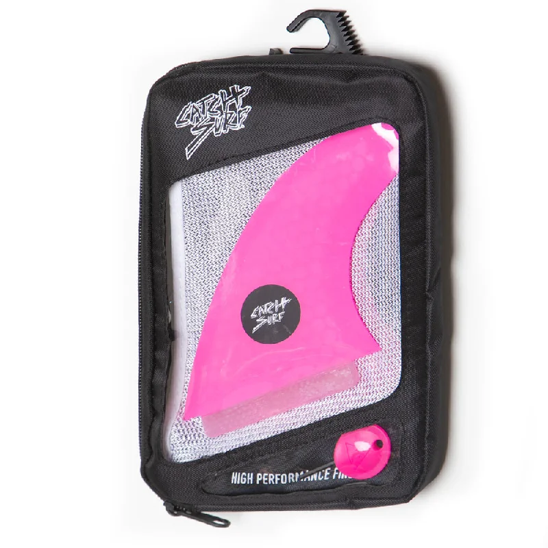 best surfboards for beginners-Ultra Hi-Perf Tri Fin Kit - Pink