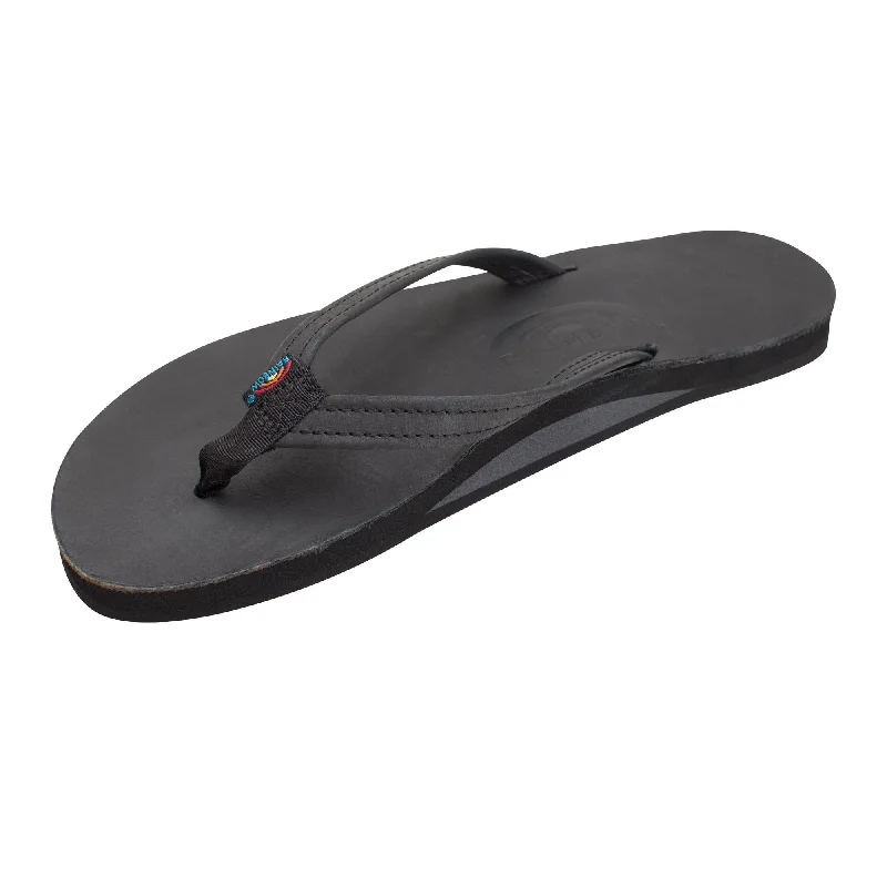 surfboards for all-around wave conditions-Rainbow Single Classic Leather Women's Sandals - Black