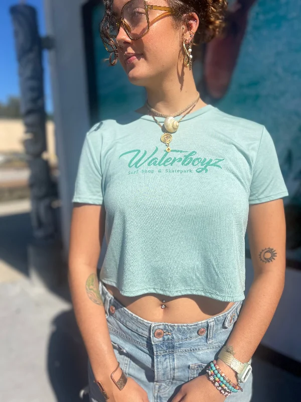 high-quality surfboards for long-lasting use-WBZ Girls Bolt Crop Top