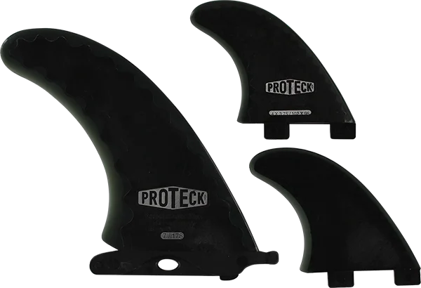 surfboards with well-balanced volume-Proteck Perform Ffs Combo 7.0+4.0 Black Surfboard FIN