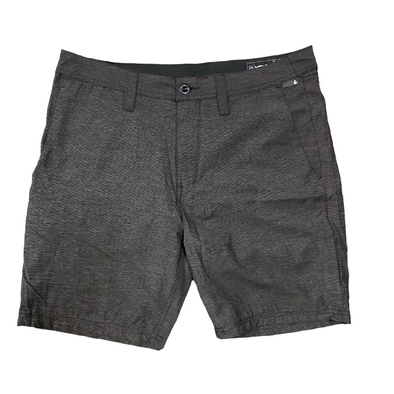 surfboards with wide noses for better balance-Volcom Freakin Hybrid Shred 20" Walkshort - Black Heather