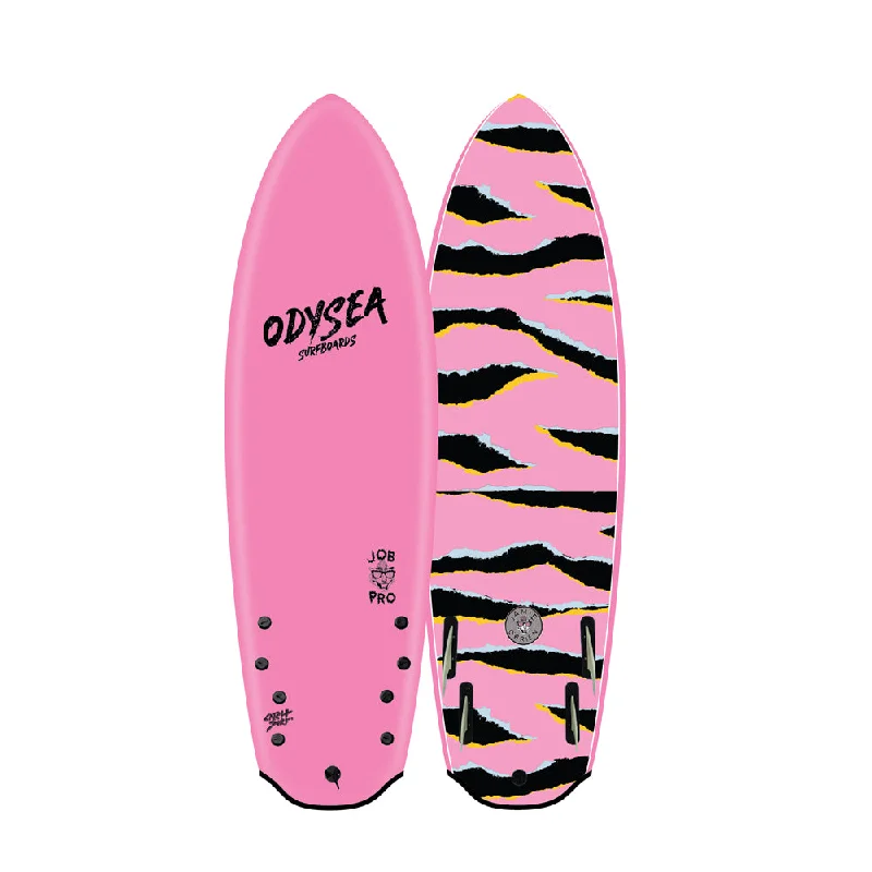 surfboards with well-balanced volume-Odysea - 5'8" Four Fin JOB Pro - Hot Pink