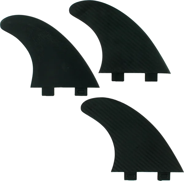 beginner-friendly surfboards-Fin Solutions Fcs Large Black 3fin Set