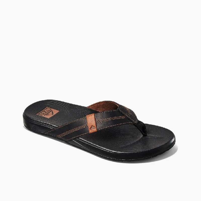 surfboards for efficient wave riding-Reef Cushion Bounce Phantom LE Mens Sandals - Coffee Black