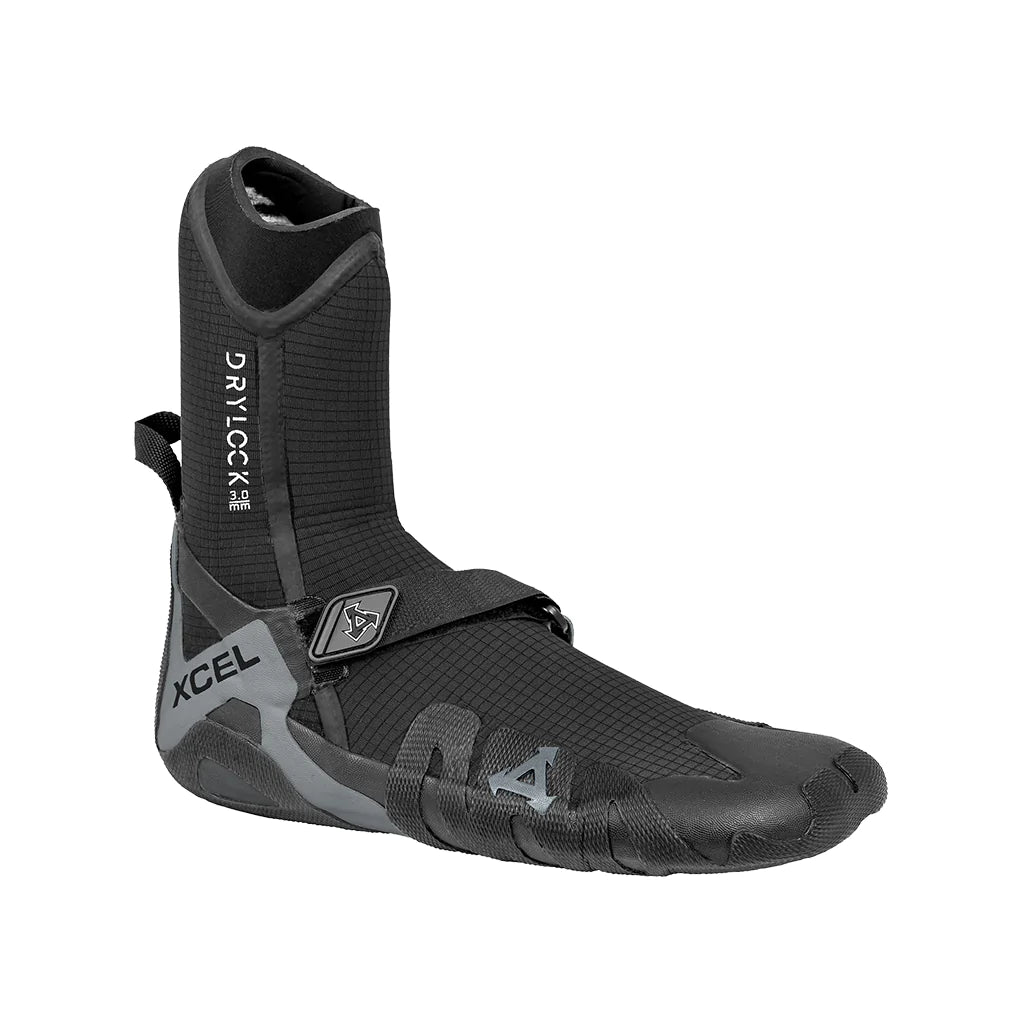 longboard surfboards for cruising-Xcel DRYLOCK ROUND TOE BOOT 3MM