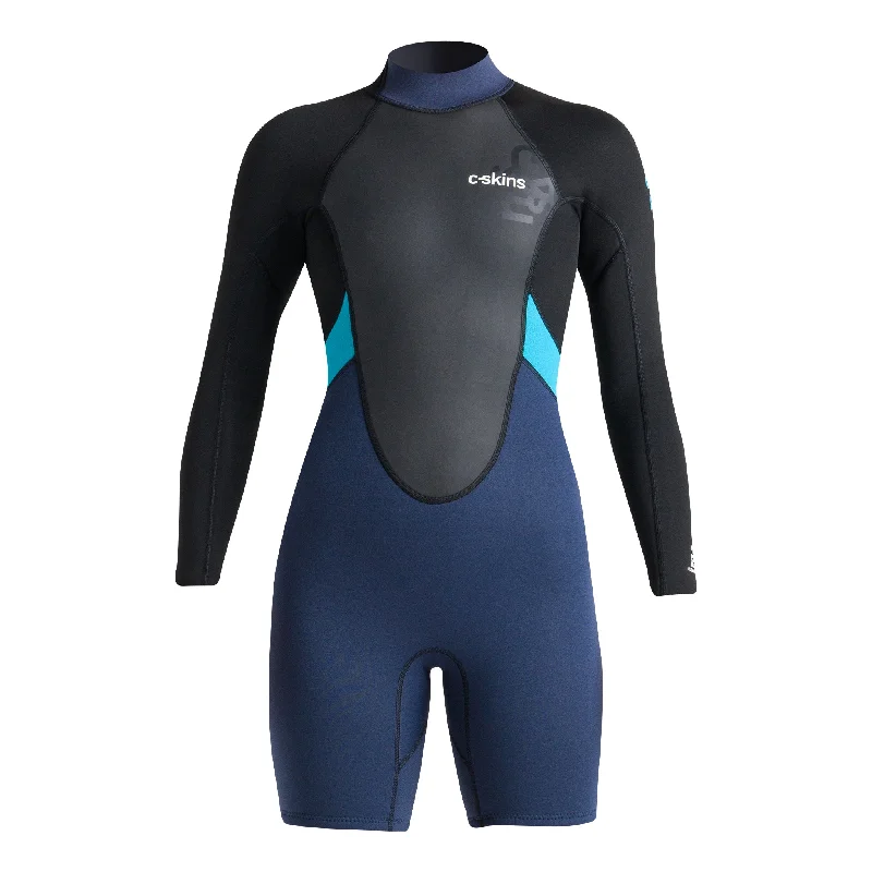 surfboards for small waves-C-Skins Element 3x2mm Womens Spring Wetsuit