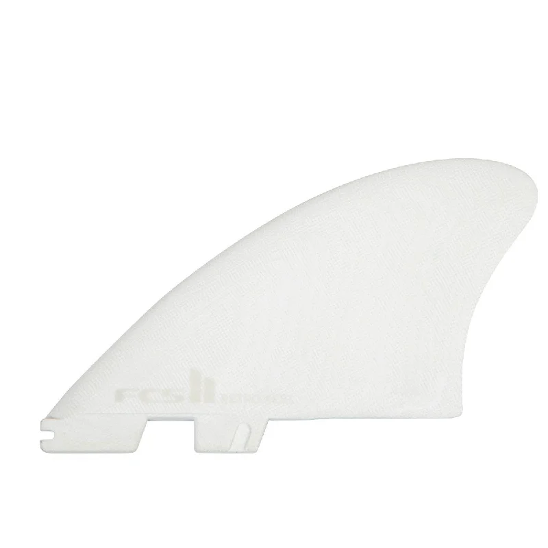 surfboards with soft-top construction for safety-FCS II RETRO KEEL TWIN FIN PG WHITE