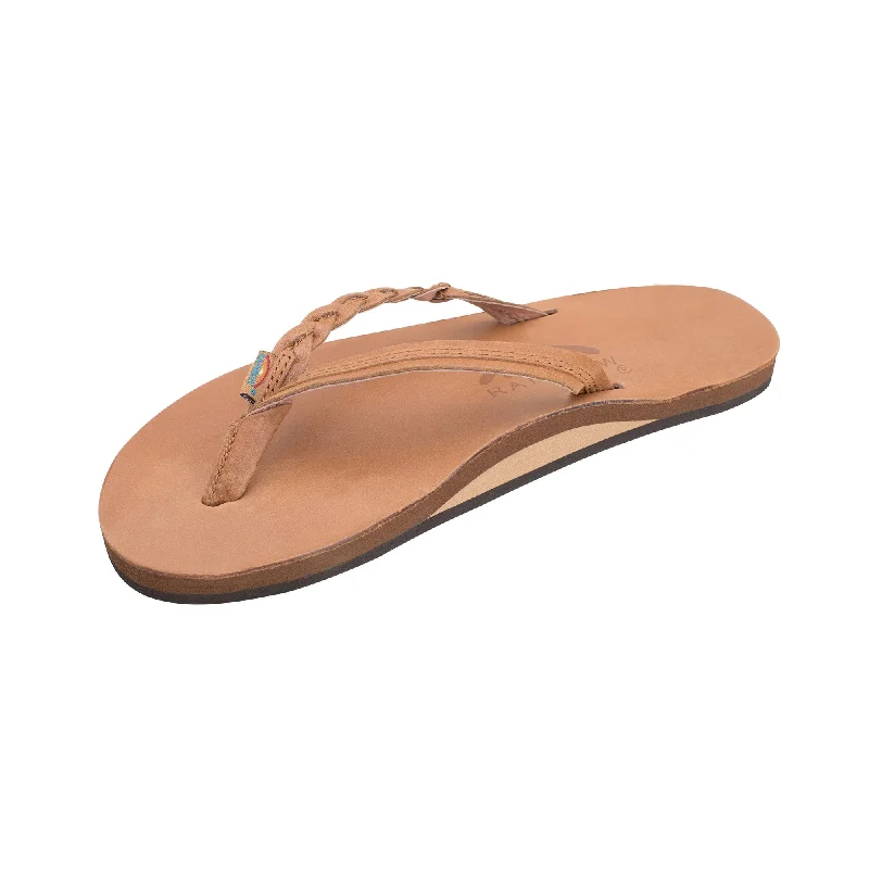 surfboards with minimal drag-Rainbow Flirty Braidy Women's Sandals - Tan