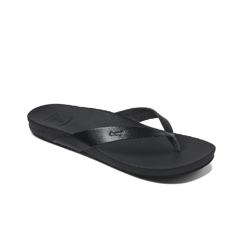 surfboards for all-around wave conditions-Reef Cushion Bounce Court Womens Sandal - Black Black