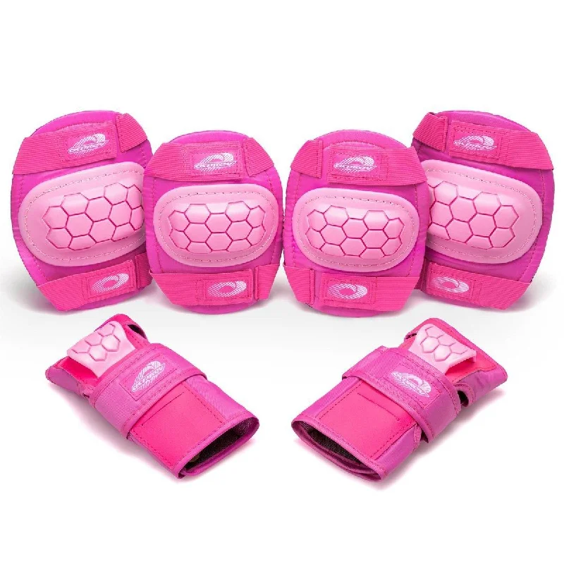 surfboards for all-weather use-Osprey Kids Skate Pad Complete Set Pink