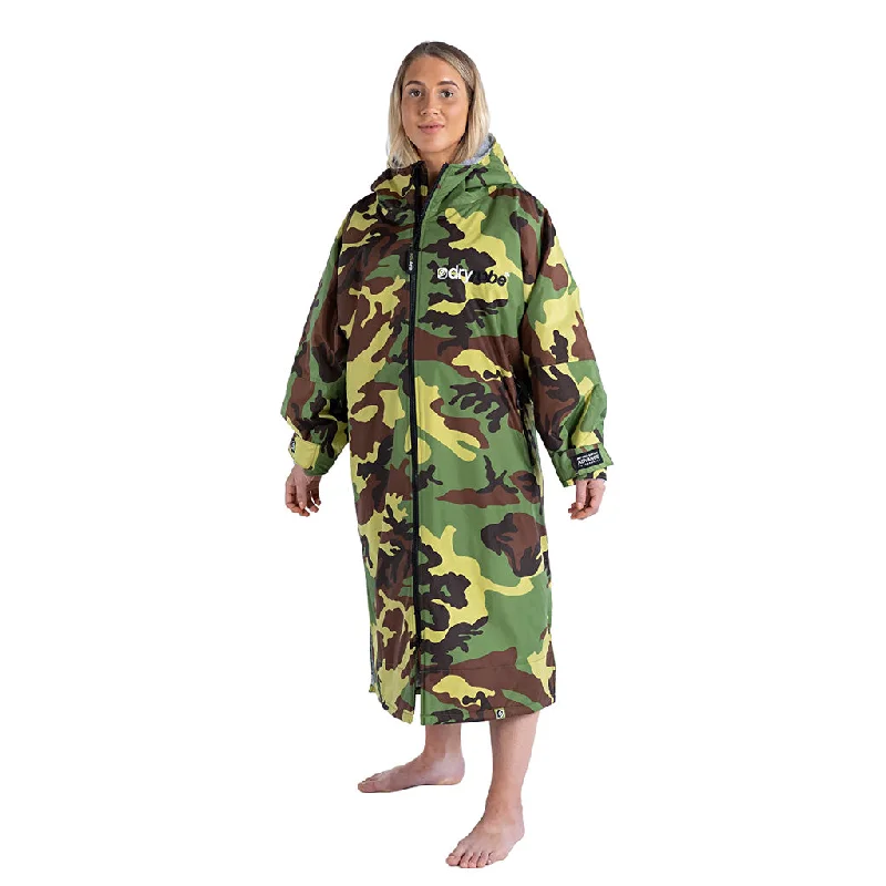 surfboards for big waves-Dryrobe® Advanced Long Sleeve Changing Robe - Camouflage/Grey