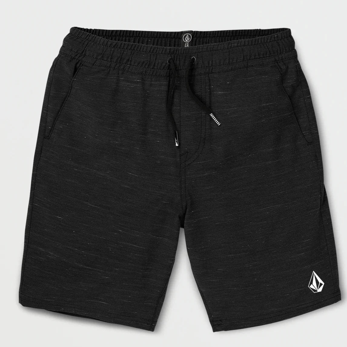 surfboards with great flexibility-Volcom Understoned Hybrid Elastic Shorts - Black