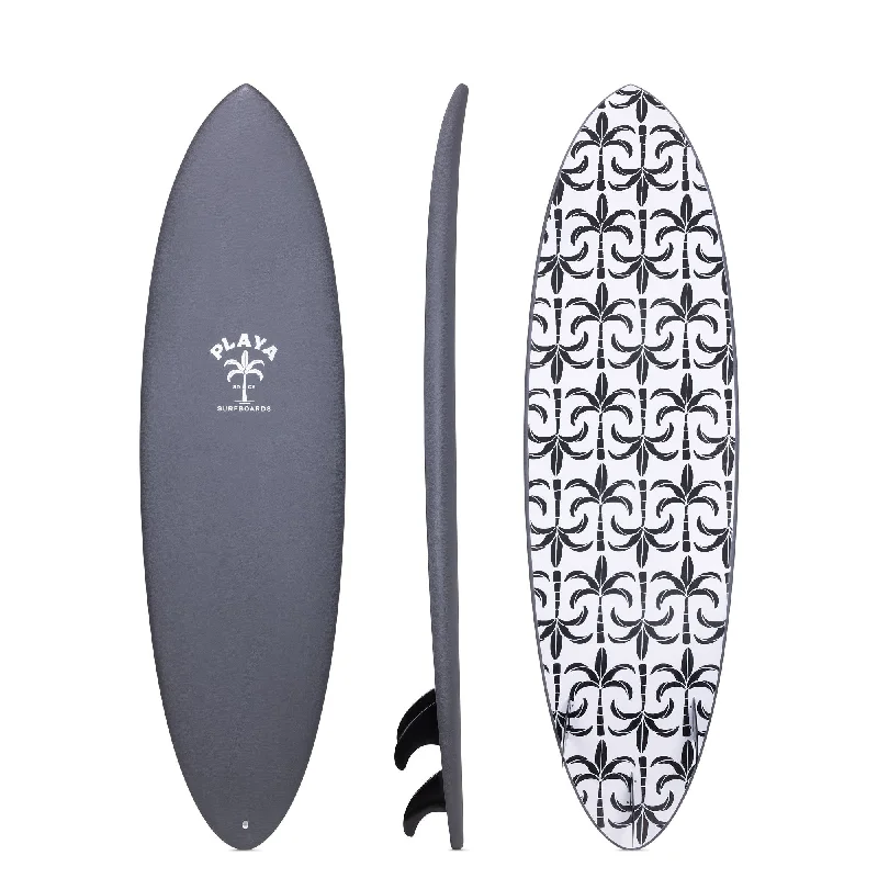 surfboards for shallow waters-6'6" Playa Midlength (Gray)