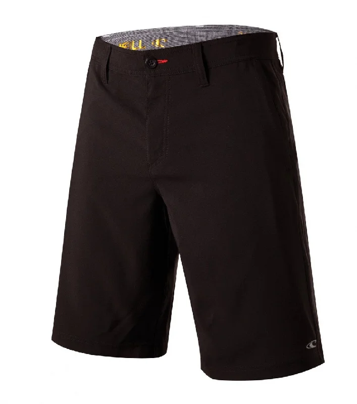 surfboards for fast turns-Oneill Loaded Stretch Black Hybrid Walkshort 1418A005