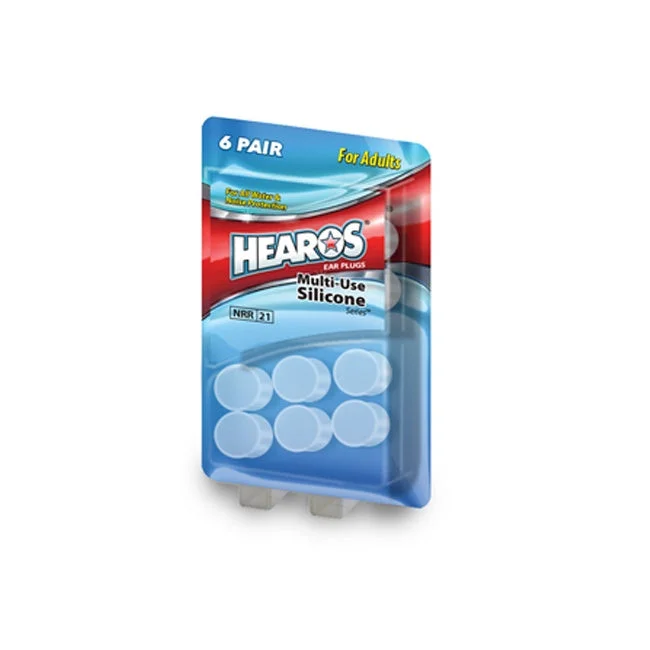 surfboards for efficient wave riding-HEAROS MULTI USE SILICONE EAR PLUGS ADULTS (8 PAIRS)