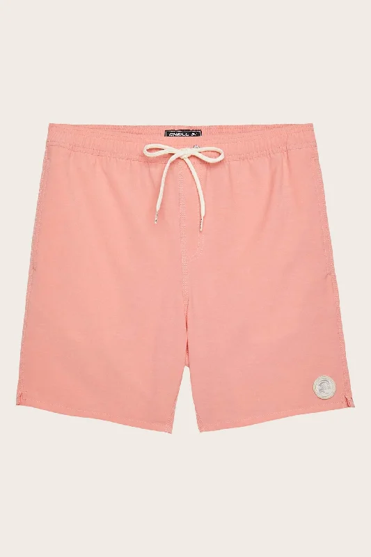 surfboards for efficient wave riding-Oneill Solid Volley Short - Hot Coral