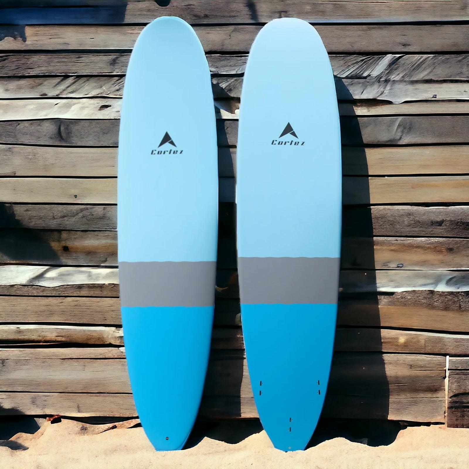 surfboards with great rail control-Cortez Mini Mal Surfboard EPS Epoxy Blue