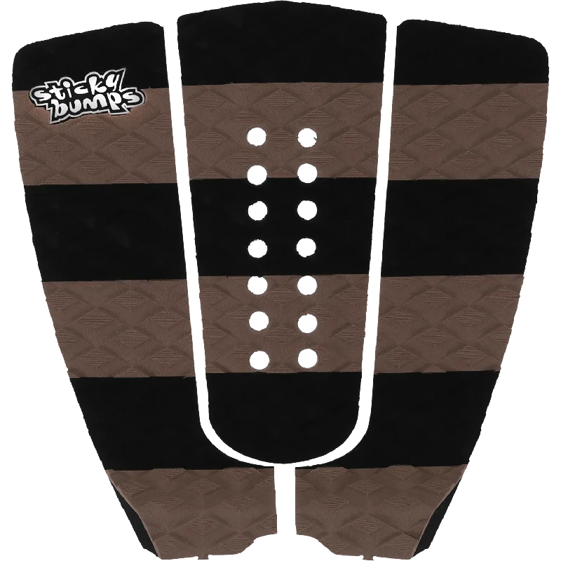 surfboards with easy grip for foot control-SB Sticky Bumps Stripe Traction Black/Brown