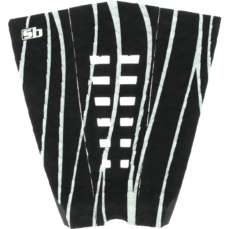 surfboards with wide tails for added power-SB Sticky Bumps Team Traction Black/White