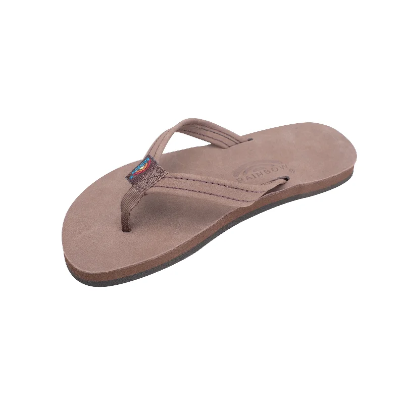 surfboards for deep bottom turns-Rainbow Premier Leather Narrow Youth Boy's Sandals - Expresso