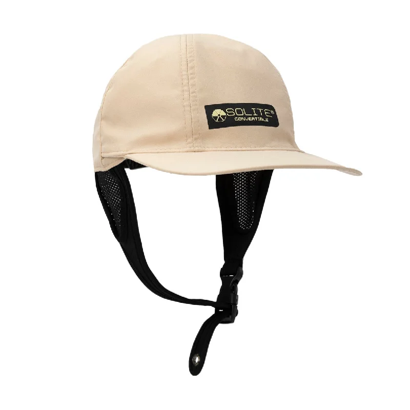 surfboards with great balance-Caps/Hats - SOLITE Convertible Watersports Hat - Khaki