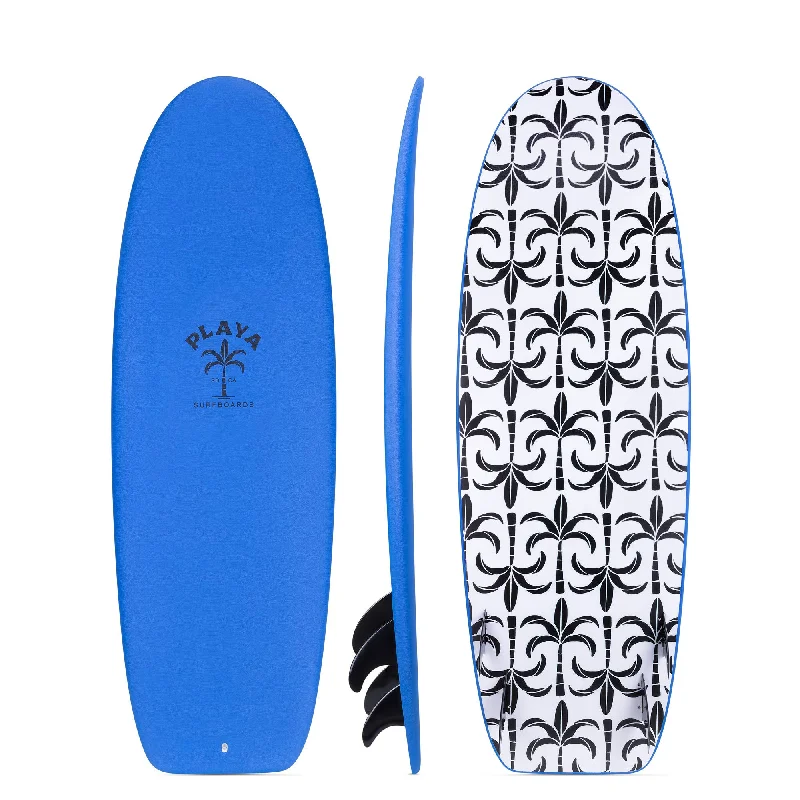 surfboards for deep-water waves-5'4" Playa Groveler Foamie (Blue)