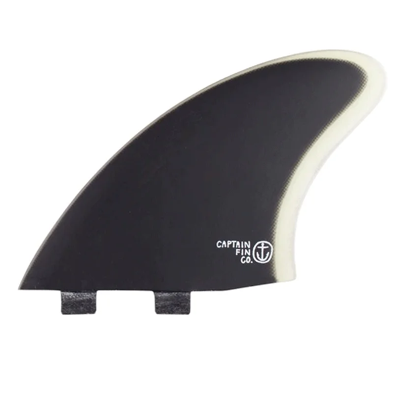 surfboards for big waves-CAPTAIN FIN CF KEEL DOUBLE TAB BLACK