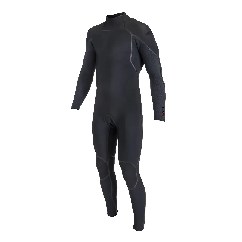 surfboards with quad-fin setup for speed-O'Neill Hyperfreak Fire 4/3mm Men's Back Zip Fullsuit Wetsuit