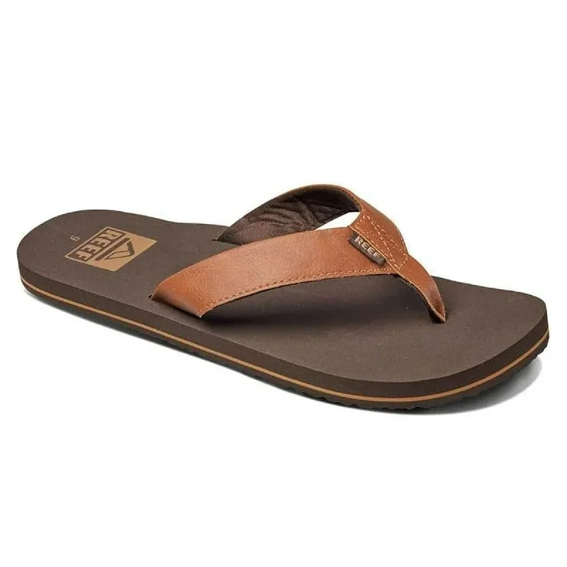 surfboards with good buoyancy for easy surfing-Reef Twinpin Men's Sandals - Brown