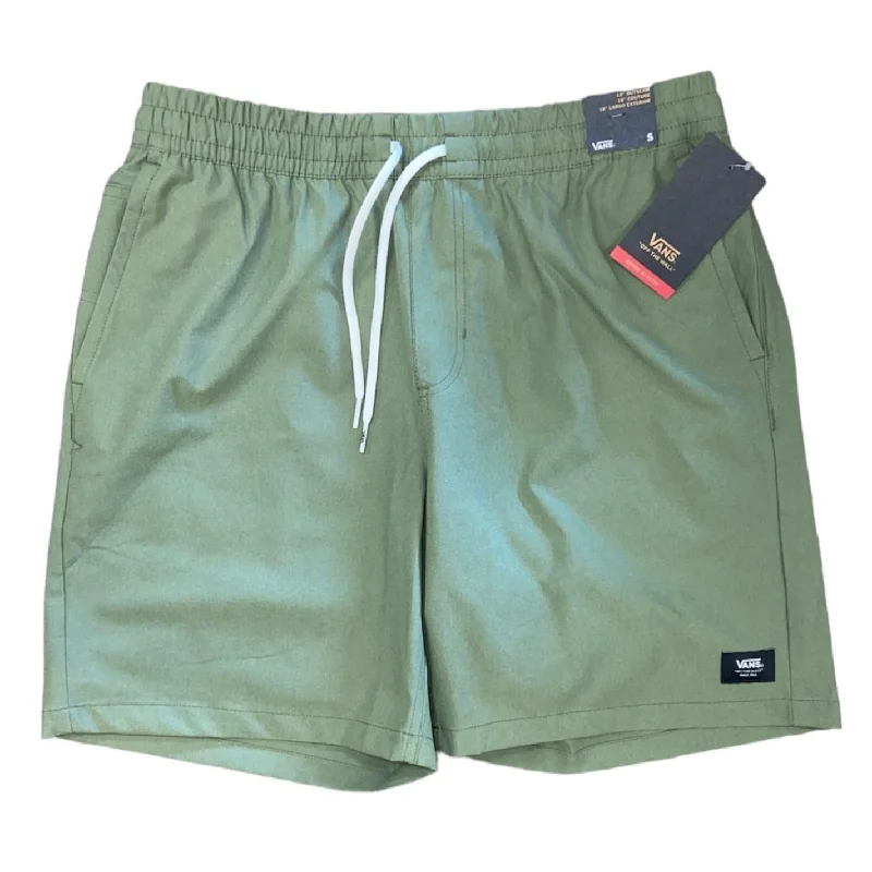 best surfboards for beginners-Vans Range Relaxed Sport Shorts 18"  - Olivine Green