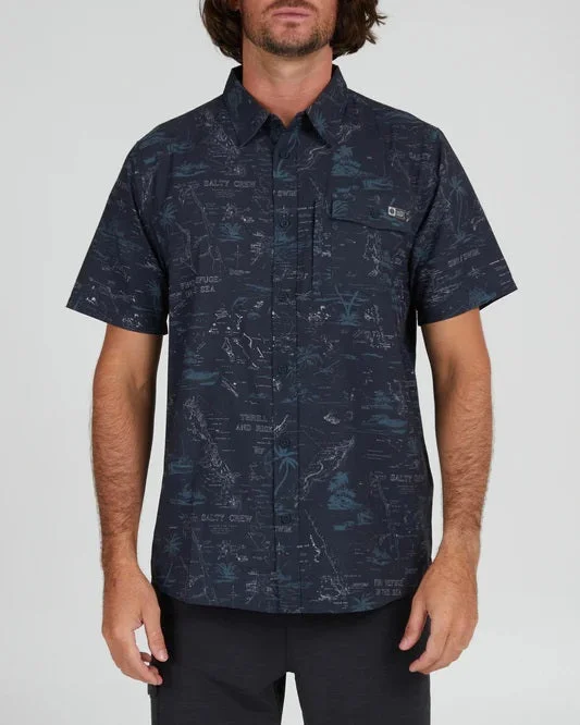 surfboards for deep turns-Seafarer S/S Tech Woven Shirt