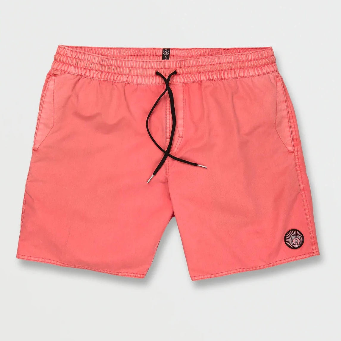 surfboards for better wave control-Volcom Center Trunk 17" Elastic  - Living Coral