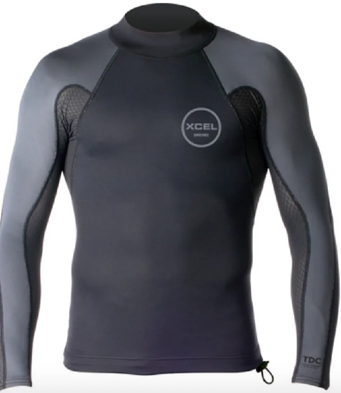 surfboards for relaxed cruising-MEN'S AXIS SMART FIBER WETSUIT TOP 1/0.5