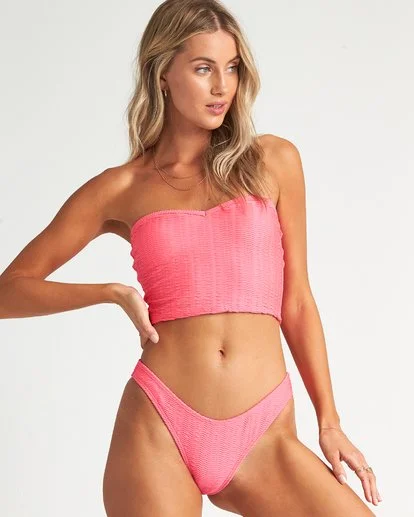 surfboards with precise rail design for carving-Billabong Wave Trip Tube Bikini Top - Coral Pink