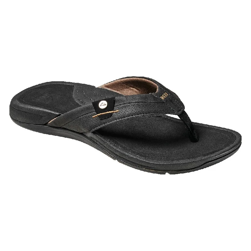 surfboards for maximum power in waves-Reef Pacific Mens Sandal - Black Brown