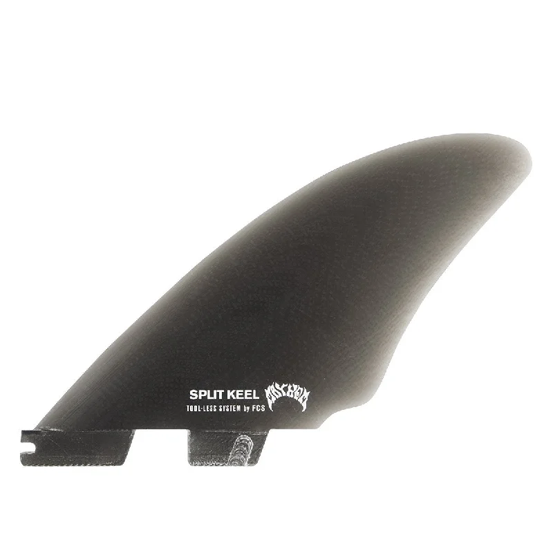 surfboards with increased volume for better buoyancy-FCS II MATT BIOLOS SPLIT KEEL QUAD PG - SMOKE