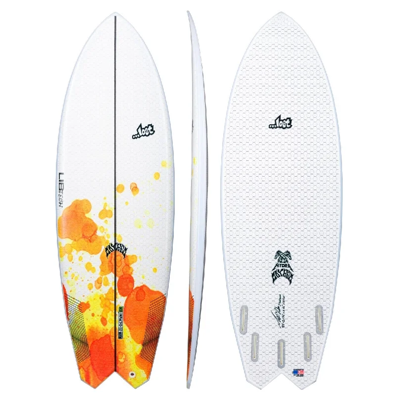 surfboards for ultimate maneuverability-Libtech - Lost Hydra 5'5  (FCSII compatible)