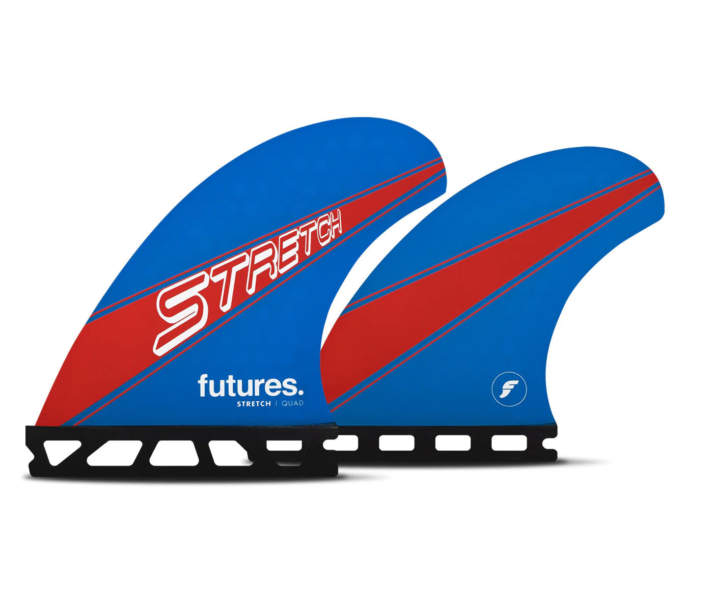 surfboards for maximum power in waves-Stretch Quad Fins