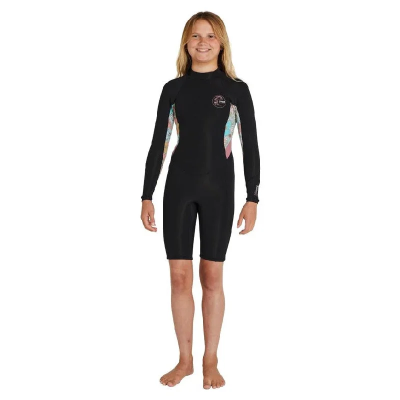 surfboards for all-around wave conditions-ONEILL GIRLS BAHIA BZ LS SPRING 2MM 2022