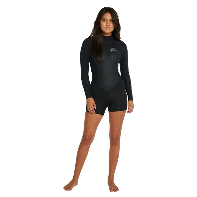 surfboards for efficient wave riding-O'NEILL WMNS CRUISE BZ 2MM LS SPRING 2022 BLACK