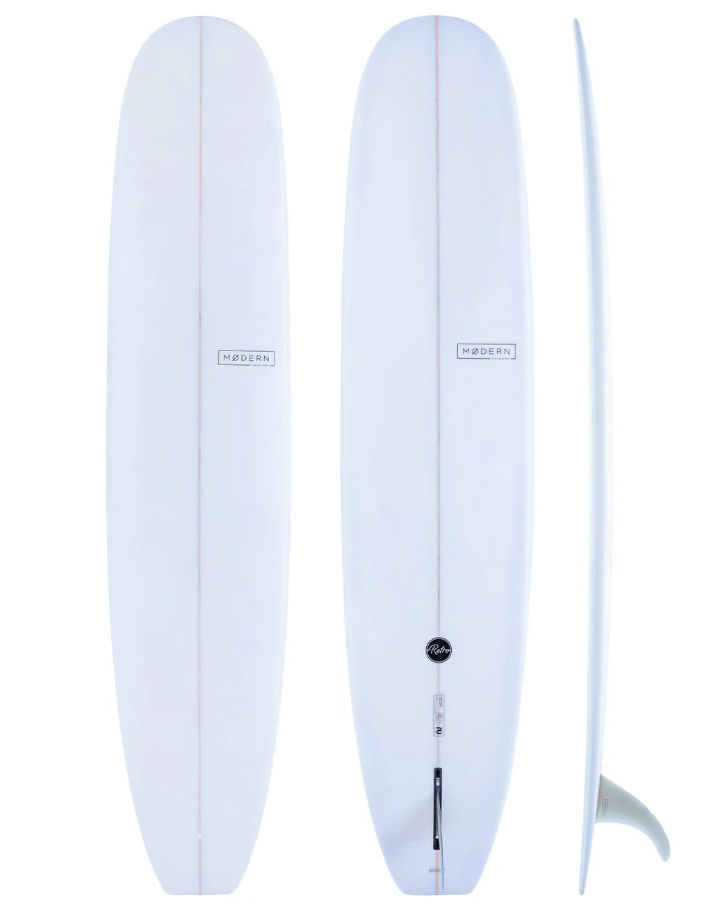 surfboards with responsive tail designs-Modern Retro 9'1" Surfboard