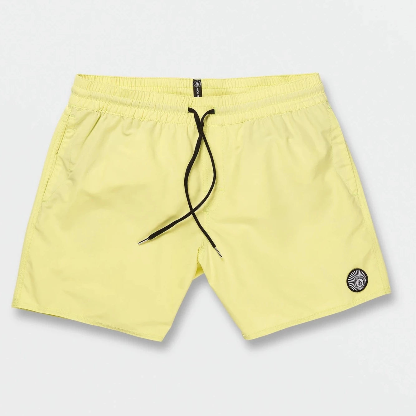 surfboards with adjustable fin setups-Volcom Lido Solid Mens Trunk 16" - Glimmer Yellow GLY