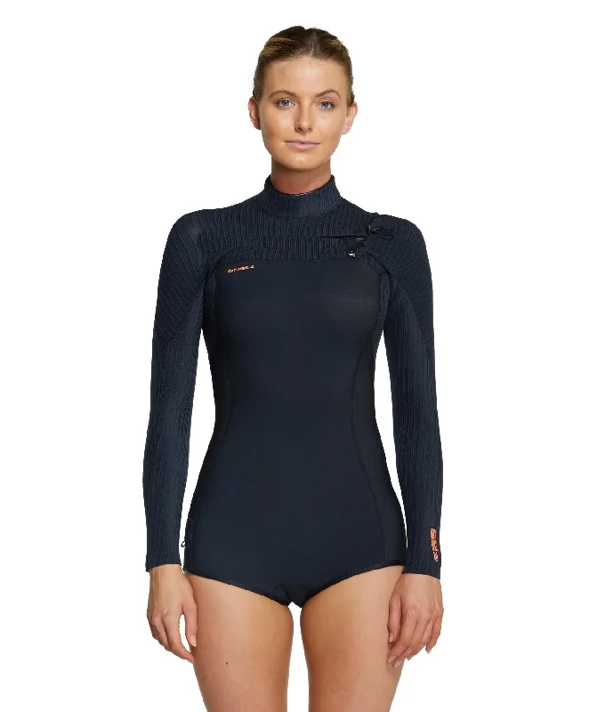 surfboards with a stable ride-O'Neill Hyperfreak Womens 2mm CZ LS Spring Wetsuit - Sum23