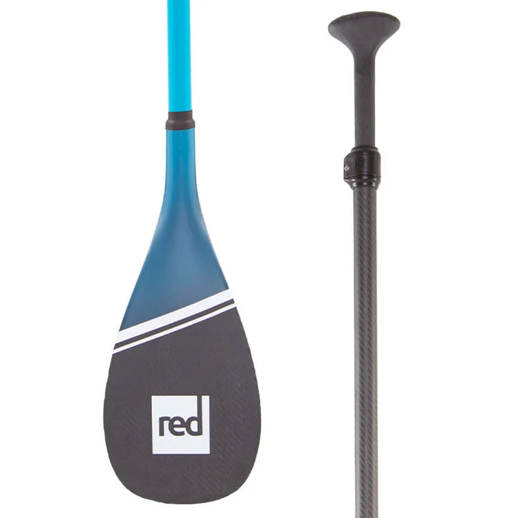 surfboards with great rail control-SUP paddles - Red Paddle - Red Hybrid 3pc Cam Lock Paddle Blue