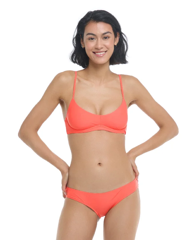 surfboards for smooth wave exits-Smoothies Palmer Underwire Bikini Top - Sunset